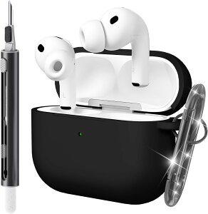 Airpods Pro3 �P�[�X Apple �G�A�[�|�b�Y �v�� 3 �P�[�X �_�炩�� ���C�����X�[�d�Ή� �V���R���f�� �S�ʕی� �X�g���b�v�t�� �����h�~ 2025 airpods pro 3 �L�Y�h�~ �ϏՌ� �y�� �����ȒP ��3���� �N��