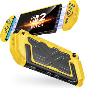 �l�ԍH�w�f�U�C�� Switch 2 �P�[�X 7.9�C���` Nintendo Switch 2 �ی�J�o�[ �Ռ��z�� ���h�~ �h�b�N�Ή� Joy-Con�p���E���}�b�g ���̎��݌v �X�^���h�g�p�Ή� �V���R���O���b�v�{PC���n�[�h �X�e�B�b