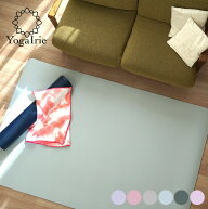 YogaIrie tpe ヨガマット 大判 厚手 200cm×130cm×8mm 二人用 インテリア としても おしゃれ なカラー …