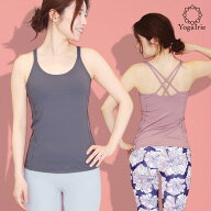 YogaIrie アイリー ピラティス ウェア 初めてヨガ・ピラティス応援！ ヨガ トップス めくれない ヨガウェ…