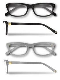 Re・aesfou＜リエスファ＞天然石配合フレーム眼鏡COLLECTION-Aフレーム：クロ、グレーレンズ：クリア眼鏡ケース付き（4色よりお選びください） プライムリンク