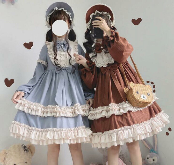 楽天市場 送料無料 Iris 春秋ワンピース ロリータ ワンピース レディース 可愛い 姫様 ロリータ風ワンピ ゴスロリ 日系女子中高生 クラシカル ゴシック ミディアム丈 ひざ丈 長袖 2色 イーリス