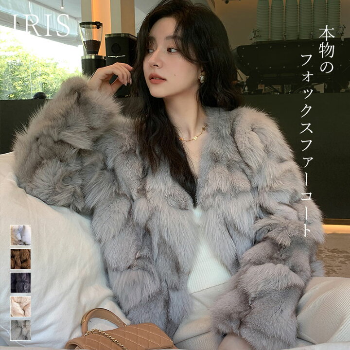 楽天市場】ファーコート コート 毛皮 フォックスファーコート コート 