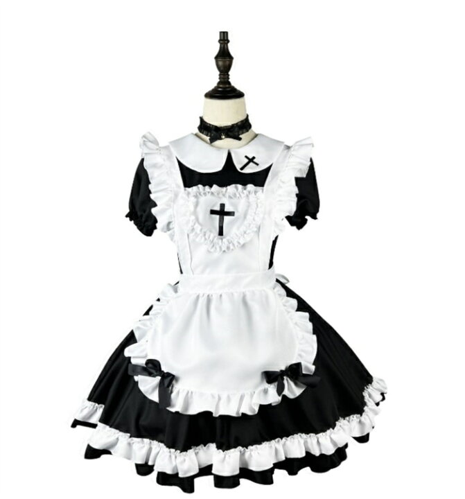 楽天市場】メイド服 ロリィタ ロリータ ワンピース コスチューム 飾り 