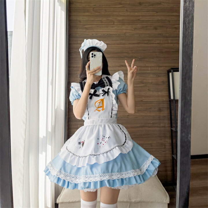 楽天市場】メイド服 ロリィタ ロリータ ワンピース コスチューム 飾り 
