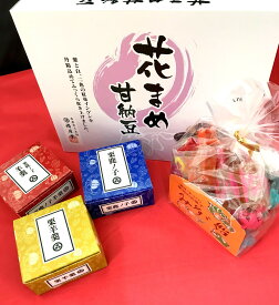 お歳暮　お祝い　イベント　贈答　群馬　おみやげ　和菓子　栗　きんとん　ゼリー　ようかん　甘納豆　花豆【送料込】入沢土産店特別セット、小布施ミニ栗羊羹、ミニ栗鹿ノ子、ミニ栗鹿ノ子羊羹、みすず飴角袋巾着、花豆甘納豆（大）が入ったセットお得！