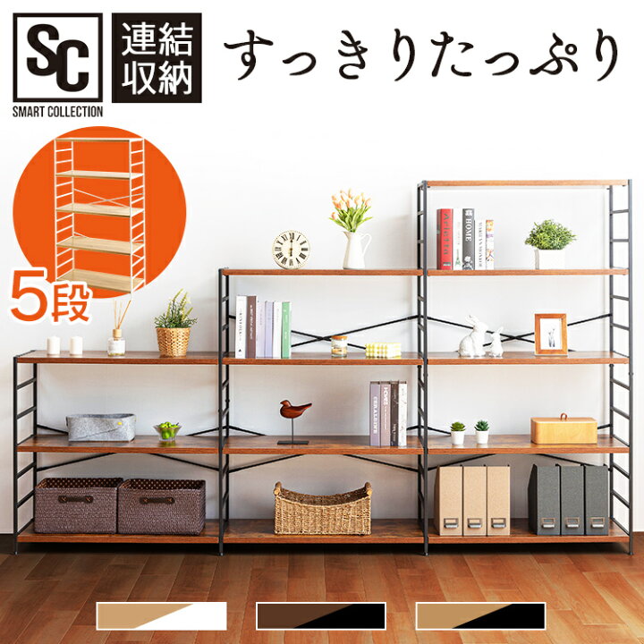 楽天市場】[ｴﾝﾄﾘｰでﾎﾟｲﾝﾄ最大10倍/ｽﾀﾝﾌﾟﾗﾘｰ]スチールラック 5段 木製 