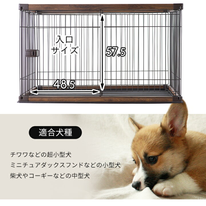 楽天市場】【公式】犬 ケージ おしゃれ ゲージ サークル アイリス 