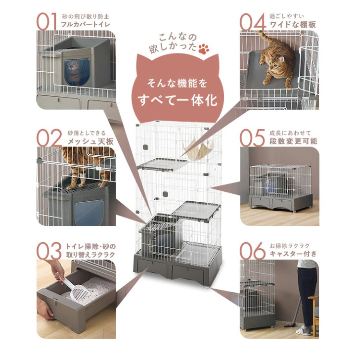 楽天市場】＼10%ポイントバック☆彡〜7/28 9:59迄／ペットケージ 猫 