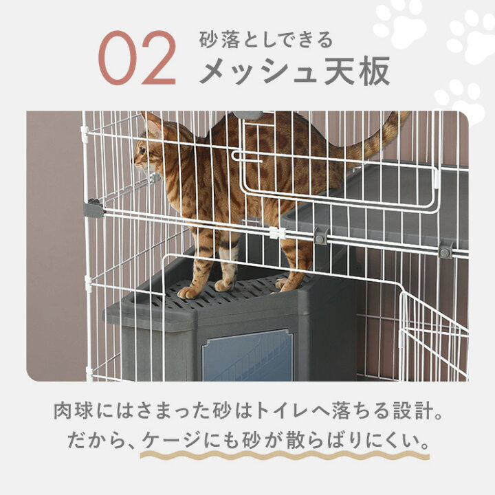 楽天市場】[ｴﾝﾄﾘｰでﾎﾟｲﾝﾄ最大10倍/ｽﾀﾝﾌﾟﾗﾘｰ]ペットケージ 猫ケージ 猫 