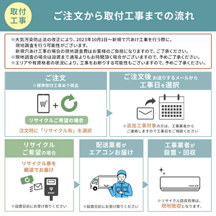 楽天市場】【標準取付工事費込】アイリスオーヤマ エアコン 18畳 工事 