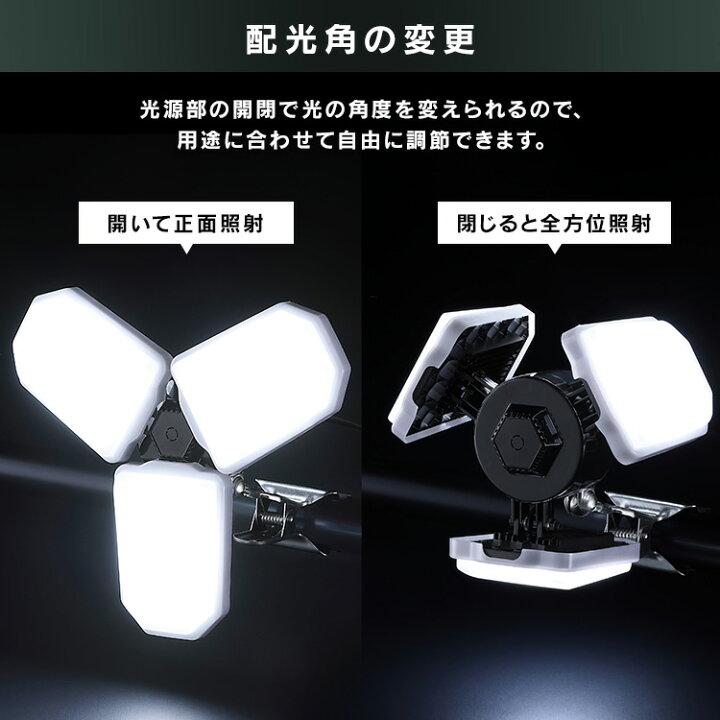 IRIS 107189 PROLEDS 配光可変型LEDクリップライト 6000lm ILW60GWC 工事 照明用品 作業灯 照明用品 投光器(代引不可)【送料無料】