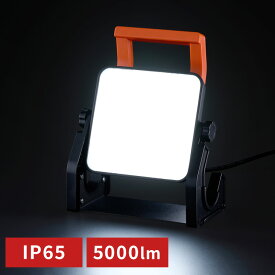 ＼10%ポイントバック☆彡〜7/16 9:59迄／投光器 led 屋外 防水 5000lm 昼光色 作業灯 ワークライト led投光器 ledライト 置き型 照明 業務用 オフィス 工場 現場 作業用 100V 防塵 ベースライト 夜間作業 防災 非常灯 野外 AC式 LWT-5000BAH2【iris_dl06】