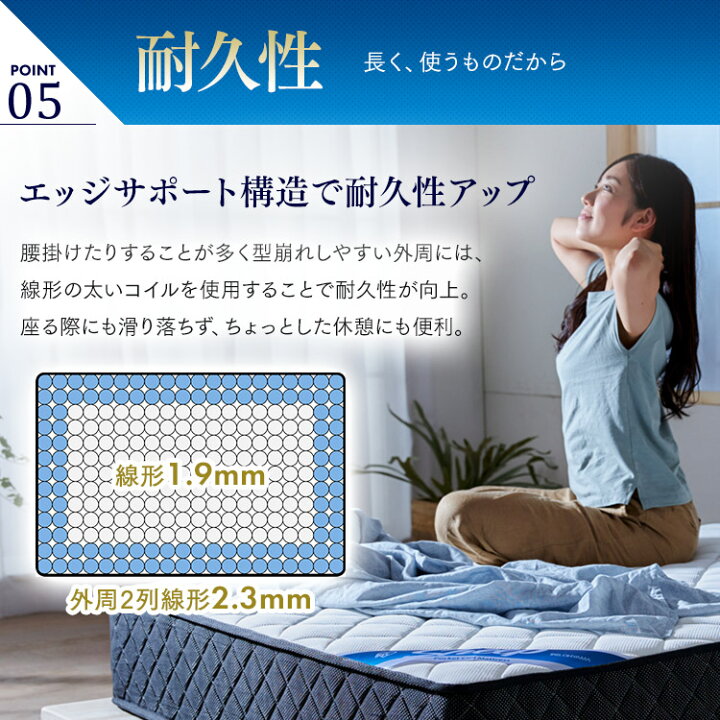 楽天市場】【開梱設置サービス対象】マットレス シングル セミダブル 