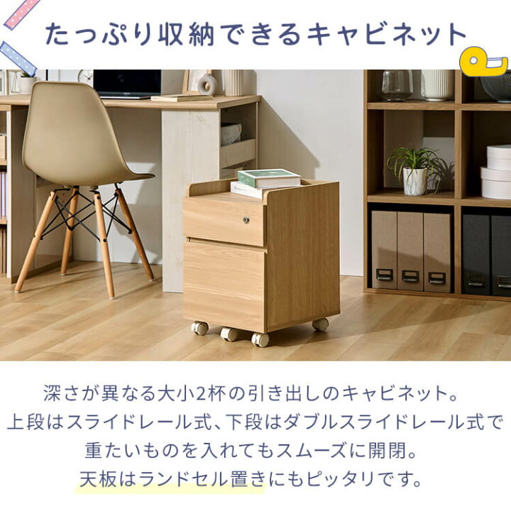 楽天市場】[250円OFFｸｰﾎﾟﾝ/暑さ対策ﾌｪｱ]収納家具 デスクキャビネット 
