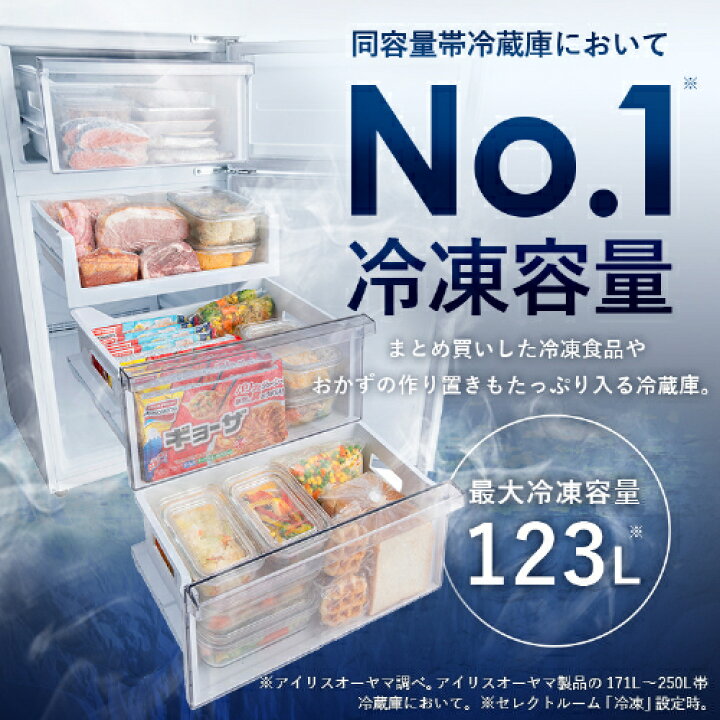楽天市場】【公式店限定2年保証】 冷蔵庫 ひとり暮らし 3ドア 冷凍庫が 