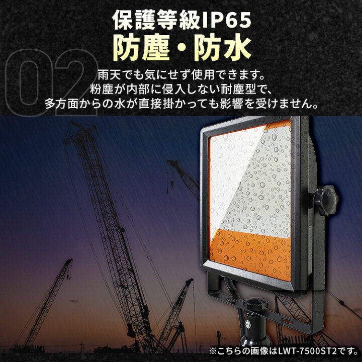 楽天市場】投光器 led 屋外 防水 防雨 防塵 照明 100v 55w 110w led 