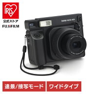 インスタントカメラ INS WIDE 400 BLK チェキ インスタントカメラ ワイド 使い捨て