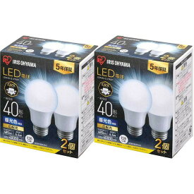 【6月1日限定最大100%ポイントバック！】【公式】【4個セット】 LED電球 40W 4個セット E26 広配光 アイリスオーヤマ 省エネ LEDライト 節電 照明 省エネ LEDライト 節電 LED 昼光色 昼白色 電球色 LDA4D-G-4T62P[安心延長保証対象]