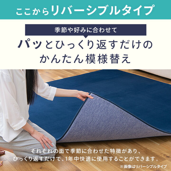 楽天市場】【公式】ラグ ラグマット 夏用 接触冷感 2畳 185 185 3畳 