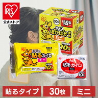 【公式】カイロ 貼る ミニ アイリスオーヤマ 使い捨てカイロ まとめ買い PKN-30HM セット 防寒 腰 脇 背…