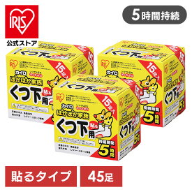 ＼25%ポイントバック☆彡〜7/28 9:59迄／カイロ 貼る アイリスオーヤマ 15足入り×3箱 PKN-15HK送料無料 貼るぽかぽか家族 靴下用 使い捨て 使い捨てカイロ 備蓄 防寒 寒さ対策 冬 通勤通学 アウトドア スポーツ観戦 アイリスプラザ【iris_dl03】