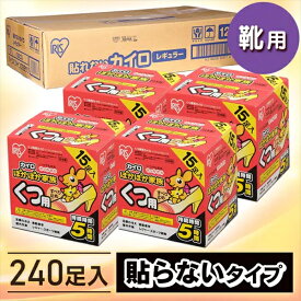 【4/20は抽選で100%Pバック】【公式】カイロ 使い捨てカイロ アイリスオーヤマ ソックス まとめ買い くつ用 貼らない 15足用×16箱 PKN-15K 送料無料 ぽかぽか家族 使い捨て 使い捨て 備蓄 防寒 寒さ対策 冬 通勤通学 アウトドア スポーツ観戦 アイリスプラザ