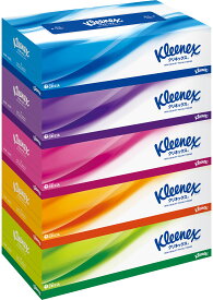 【公式】ティッシュ クリネックス kleenex 送料無料 60箱 箱ティッシュ ボックスティッシュ ティッシュペーパー 360枚（180組） ティシュー 5箱×12個 まとめ買い 大容量 備蓄 防災 日本製紙クレシア