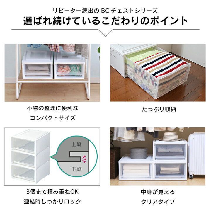 楽天市場】【公式】収納ボックス 6個セット 収納ケース 衣装ケース 