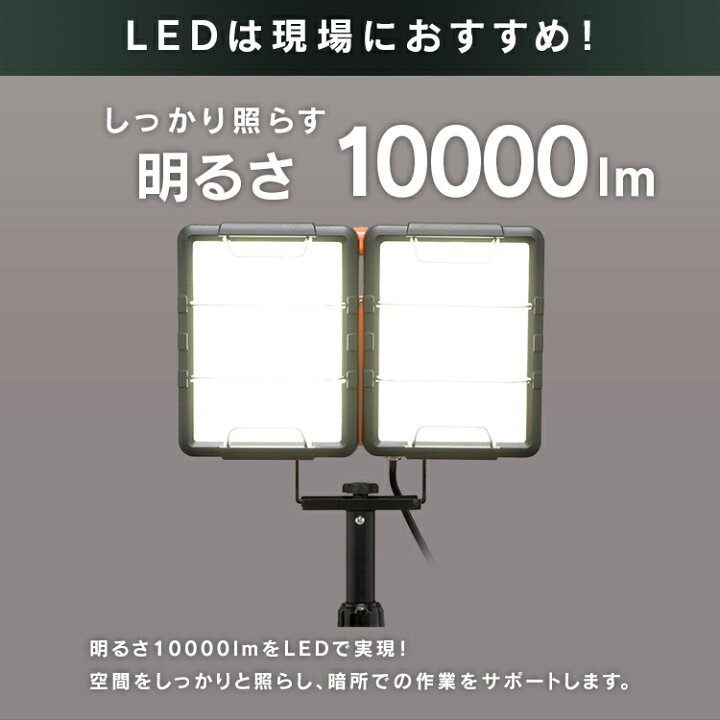 楽天市場】【公式】投光器 led 作業灯 LEDワークライトワイドパネル 