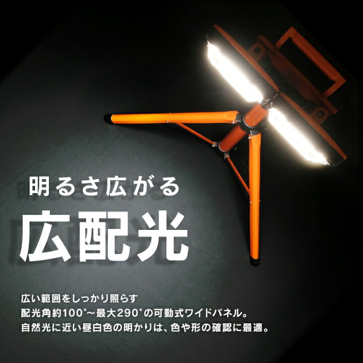 楽天市場】【公式】投光器 led 作業灯 LEDワークライトワイドパネル 