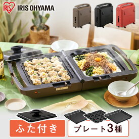 【公式】ホットプレート 両面 DPOL-301 送料無料 両面 家電 パーティ たこ焼き お好み焼き コンパクト 丸洗い可 調理器具 キッチン家電 同時調理 家族 プレート [安心延長保証対象]