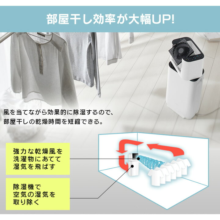 楽天市場】【公式限定2年保証】 【選べる物干しセット】 除湿機  