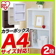 [エントリーでポイント最大10倍/スタンプラリー]カラーボックス 2段 収納 A4サイズ 本棚 おしゃれ 北欧 …