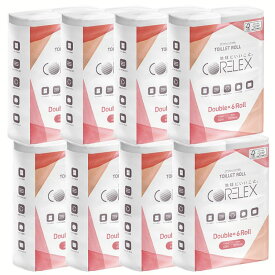【48ロール】トイレットペーパー ダブル コアレックス60mダブル6ロール×8P トイレットペーパー トイレットロール コアレックス CORELEX 倍巻 再生紙 ダブル【iris_dl03】