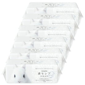 ＼10％OFF／【6個セット】フェイシャルタオル 使い捨て 洗顔 ネピア 鼻セレブ 洗顔専用 240枚（120組） 541338 鼻セレブ 肌 洗顔 フェイス タオル パルプ 保湿 ふき取り 吸水 ネピア[SS]