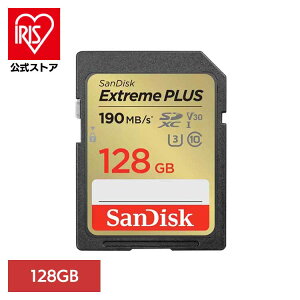 SanDisk Extreme PLUS SDXC UHS-IJ[h 128GB SDSDXWA-128G-JNJIPSDJ[h 128GB sandisk TfBXN RpNg e f[^ۑ ϋv 掿 TfBXN