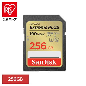 SanDisk Extreme PLUS SDXC UHS-I�J�[�h 256GB SDSDXWA-256G-JNJIPSD�J�[�h 256GB sandisk �T���f�B�X�N �R���p�N�g ��e�� �f�[�^�ۑ� ���ϋv ���掿 �T���f�B�X�N
