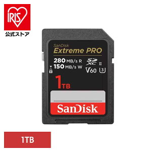 SanDisk Extreme PRO UHS-II V60 1TB SDSDXEP-1T00-JNJIPSDJ[h 1TB sandisk TfBXN RpNg e f[^ۑ ϋv 掿 TfBXN