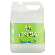 [エントリーでポイント最大10倍/スタンプラリー]洗剤 5L 業務用 緑の魔女 食器用洗剤 食器 液体洗剤 キッ…