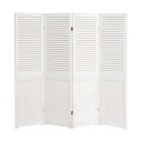 パーテーション 自立 北欧 間仕切り 折りたたみ アンティークホワイト MS-5914AW 送料無料 4連スクリーン 間仕切り 目…