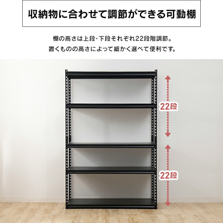 楽天市場】[ｴﾝﾄﾘｰでﾎﾟｲﾝﾄ最大10倍/ｽﾀﾝﾌﾟﾗﾘｰ]スチールラック 5段 幅 