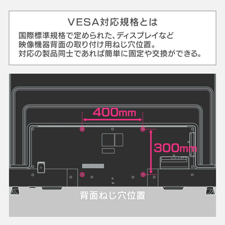 楽天市場】テレビ 65型 大型液晶ディスプレイ ILD-B65UHDS-B ブラック 