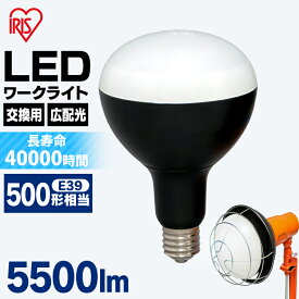 【公式】LED電球 E39 投光器 led 屋外 LED電球 e39 LDR45D-H-E39 アイリスオーヤマ 投光器用交換電球 e39 作業灯 防水 投光器 LED作業灯 5500ml LED投光器 昼光色 LED ワークライト クランプライト 作業場 広配光 非常時 非常灯 災害 防災 交換電球