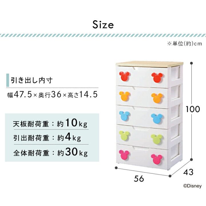楽天市場】[ｴﾝﾄﾘｰでﾎﾟｲﾝﾄ最大10倍/ｽﾀﾝﾌﾟﾗﾘｰ]チェスト 5段 収納ボックス 