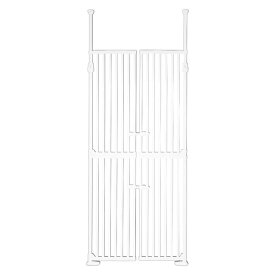 ペットゲート 猫用 飛び出し防止 ドア付き にゃんドア アイリスオーヤマ 1271107004 脱走防止 柵 猫 突っ張り ゲート ゲージ フェンス キャットゲート 扉式 ハイタイプ バリアフリー ホワイト ベージュ クリーム セサミ【iris_dl06】