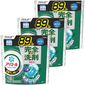 【単品・セット】衣料用洗剤 洗濯洗剤 洗剤 アリエール ジェルボールプロ 部屋干し用 つめかえ テラジャンボサイズ 89個入 ピーアンドジー 大容量 ジェルボール ジェルボールプロ 室内干し単品 3個セット