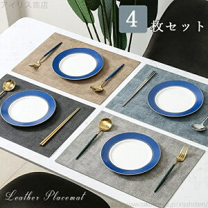 【送料無料】ランチョンマット 4枚セット おしゃれ 撥水 テーブルマット プレースマット テーブルクロス 食卓 北欧