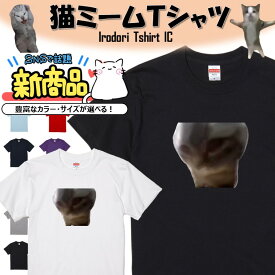 【長袖・ドライ有】猫ミーム Tシャツ【チピチャパ猫Chipichipichapachapa cat】 イラスト おもしろ Tシャツ ネタ 猫 ネコ SNS ちぴちぴちゃぱちゃぱ ギフト プレゼント かわいい メッセージ 名言 団体 ウケ狙い 誕生日 記念日 職場 飲み会 推し活 出し物 発表会 学生 綿