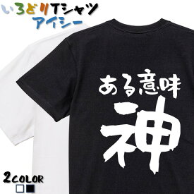 【長袖・ドライ有】ネタ系Tシャツ【ある意味神】 おもしろTシャツ ネタTシャツ 文字Tシャツ ギフト プレゼント かわいい メッセージ 名言 団体 ウケ狙い 誕生日 記念日 職場 飲み会 推し活 出し物 発表会 学生 綿